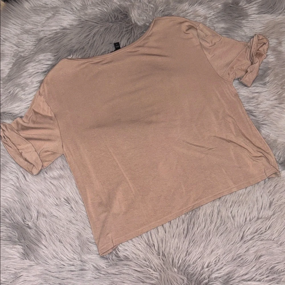 Express Crew Neck Knot Front T-Shirt Size Small - Picture 6 of 7